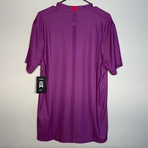 Mens Nike Dri-Fit Tiger Woods Golf Blade Polo CT3797-551 Vivid Purple Size M